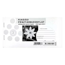 Nyomtatvány kiadási pénztárbizonylat költségvetési szervek részére fekvő 25x2 lapos Nyomtatvány kiadási pénztárbizonylat költségvetési szervek részére fekvő 25x2 lapos