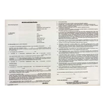 Nyomtatvány munkaszerződés A/3 3 lapos ÚJ Nyomtatvány munkaszerződés A/3 3 lapos ÚJ