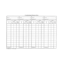 Nyomtatvány szabadság nyilvántartólap A/5 Nyomtatvány szabadság nyilvántartólap A/5