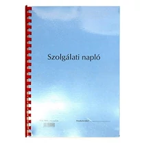 Nyomtatvány szolgálati napló/őrnapló A/4 Nyomtatvány szolgálati napló/őrnapló A/4