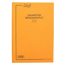 Nyomtatvány takarítási műszaknapló Nyomtatvány takarítási műszaknapló