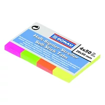 Oldaljelölő DONAU 20x50 mm papír vegyes neon szín 4x50 lap Oldaljelölő DONAU 20x50 mm papír vegyes neon szín 4x50 lap
