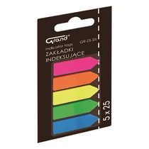 Oldaljelölő GRAND nyilak műanyag vegyes szín 5x25 lap Oldaljelölő GRAND nyilak műanyag vegyes szín 5x25 lap