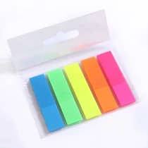 Oldaljelölő műanyag 50x12mm 5x25 lap Oldaljelölő műanyag 50x12mm 5x25 lap