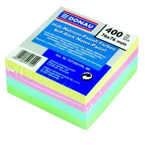 Öntapadós jegyzettömb DONAU 76x76 mm 400 lap vegyes pasztell színek Öntapadós jegyzettömb DONAU 76x76 mm 400 lap vegyes pasztell színek