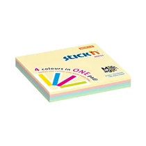 Öntapadós jegyzettömb STICK`N 76x76mm pasztell magic pad 100 lap