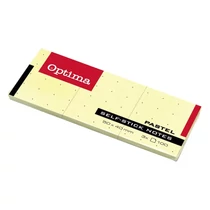 Öntapadós jegyzettömb OPTIMA 38x51mm sárga 3x100 lap