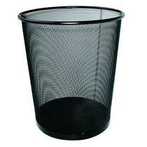 Papírkosár fémhálós fekete 17L Papírkosár fémhálós fekete 17L