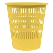 Papírkosár műanyag DONAU Life 12L pasztell sárga Papírkosár műanyag DONAU Life 12L pasztell sárga