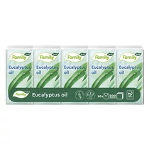 Papírzsebkendő TENTO Family eucalyptus 3 rétegű 10x10 darabos