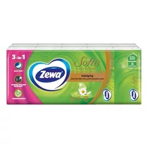 Papírzsebkendő ZEWA Softis Aloe Balsam 4 rétegű 10x9 darabos Papírzsebkendő ZEWA Softis Aloe Balsam 4 rétegű 10x9 darabos
