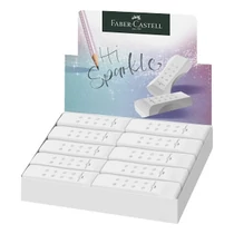 Radír FABER-CASTELL RollOn Sparkle pvc mentes fehér Radír FABER-CASTELL RollOn Sparkle pvc mentes fehér
