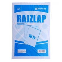 Rajzlap félfamentes FORTUNA A/4 10 lapos Rajzlap félfamentes FORTUNA A/4 10 lapos