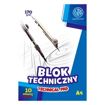 Rajztömb műszaki ASTRA PAP A/4 170 g 10 lapos Rajztömb műszaki ASTRA PAP A/4 170 g 10 lapos
