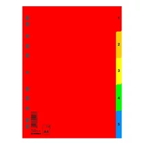 Regiszter DONAU A/4 műanyag 1-5 részes színes Regiszter DONAU A/4 műanyag 1-5 részes színes