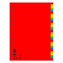 Regiszter DONAU A/4 műanyag 1-31 színes Regiszter DONAU A/4 műanyag 1-31 színes