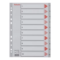 Regiszter ESSELTE A/4 műanyag 1-10