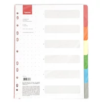 Regiszter OPTIMA A/4 karton 6 színű Regiszter OPTIMA A/4 karton 6 színű