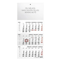 Speditőr naptár TOPTIMER T078 1 tömbös 3 havi üres fejrész 2026. Speditőr naptár TOPTIMER T078 1 tömbös 3 havi üres fejrész 2026.