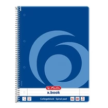 Spirálfüzet vonalas HERLITZ A/4 80 lapos perforált lyukasztott Spirálfüzet vonalas HERLITZ A/4 80 lapos perforált lyukasztott
