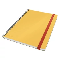 Spirálfüzet vonalas LEITZ B/5 80 lapos Cosy Soft Touch keményfedeles melegsárga Spirálfüzet vonalas LEITZ B/5 80 lapos Cosy Soft Touch keményfedeles melegsárga