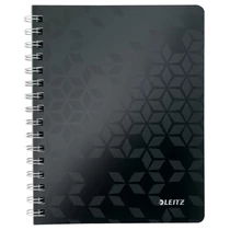 Spirálfüzet vonalas LEITZ Wow A/5 80 lapos fekete Spirálfüzet vonalas LEITZ Wow A/5 80 lapos fekete
