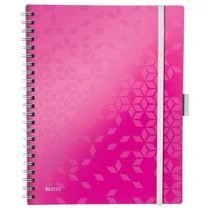 Spirálfüzet kockás LEITZ Wow Active A/4 80 lapos rózsaszín Spirálfüzet kockás LEITZ Wow Active A/4 80 lapos rózsaszín