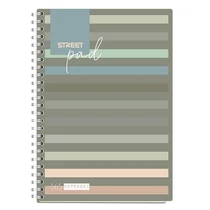 Spirálfüzet kockás STREET Pad A/5 100 lapos sötét csíkos Spirálfüzet kockás STREET Pad A/5 100 lapos sötét csíkos