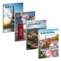Spirálfüzet sima ARS UNA Cityscape A/4 60 lapos Spirálfüzet sima ARS UNA Cityscape A/4 60 lapos