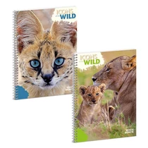Spirálfüzet sima ARS UNA Icons of the Wild A/4 60 lapos Spirálfüzet sima ARS UNA Icons of the Wild A/4 60 lapos