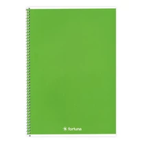 Spirálfüzet vonalas FORTUNA Monocolor A/4 70 lapos zöld Spirálfüzet vonalas FORTUNA Monocolor A/4 70 lapos zöld