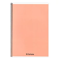Spirálfüzet vonalas FORTUNA Monocolor A/5 70 lapos pasztell barack Spirálfüzet vonalas FORTUNA Monocolor A/5 70 lapos pasztell barack