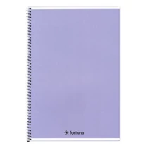Spirálfüzet vonalas FORTUNA Monocolor A/5 70 lapos pasztell lila Spirálfüzet vonalas FORTUNA Monocolor A/5 70 lapos pasztell lila