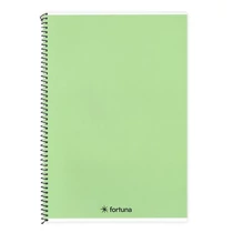 Spirálfüzet vonalas FORTUNA Monocolor A/5 70 lapos pasztell zöld Spirálfüzet vonalas FORTUNA Monocolor A/5 70 lapos pasztell zöld