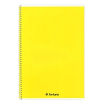 Spirálfüzet vonalas FORTUNA Monocolor A/5 70 lapos sárga Spirálfüzet vonalas FORTUNA Monocolor A/5 70 lapos sárga