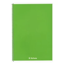 Spirálfüzet vonalas FORTUNA Monocolor A/5 70 lapos zöld Spirálfüzet vonalas FORTUNA Monocolor A/5 70 lapos zöld