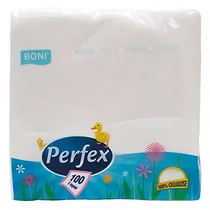 Szalvéta PERFEX 1 rétegű 100 darabos 33 x 33 cm Szalvéta PERFEX 1 rétegű 100 darabos 33 x 33 cm
