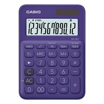 Számológép asztali CASIO MS 20 UC 12 digit lila Számológép asztali CASIO MS 20 UC 12 digit lila