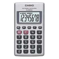 Számológép zseb CASIO HL 820 VA 8 digit ezüst Számológép zseb CASIO HL 820 VA 8 digit ezüst