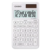 Számológép zseb CASIO SL 1000 SC 10 digit fehér Számológép zseb CASIO SL 1000 SC 10 digit fehér