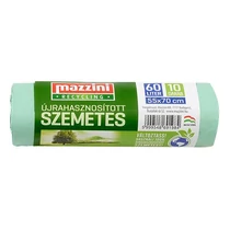 Szemeteszsák MAZZINI 60L újrahasznosított 10 darabos Szemeteszsák MAZZINI 60L újrahasznosított 10 darabos