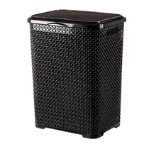 Szennyestartó Rattan hatású műanyag 45L különféle színekben Szennyestartó Rattan hatású műanyag 45L különféle színekben