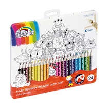 Színes ceruza FIORELLO háromszögletű fémdobozos 24 darabos Színes ceruza FIORELLO háromszögletű fémdobozos 24 darabos