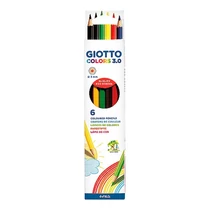 Színes ceruza GIOTTO Colors 3.0 hatszögletű 6 darabos készlet