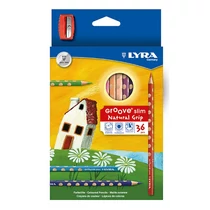 Színes ceruza LYRA Groove Slim háromszögletű 36 darabos+hegyező Színes ceruza LYRA Groove Slim háromszögletű 36 darabos+hegyező