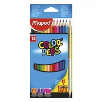 Színes ceruza MAPED Color Peps Star háromszögletű 12+1 darabos készlet