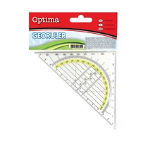 Szögmérő OPTIMA 180 fokos műanyag Szögmérő OPTIMA 180 fokos műanyag