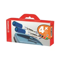 Táblamarker STABILO Plan táblatörlővel 4 darabos Táblamarker STABILO Plan táblatörlővel 4 darabos