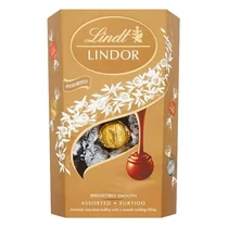 Csokoládé LINDT Lindor Assorted tejcsokoládé golyók díszdobozban 200 g Csokoládé LINDT Lindor Assorted tejcsokoládé golyók díszdobozban 200 g