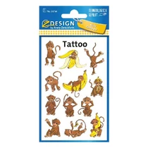 Tetoválás matrica AVERY majom Tetoválás matrica AVERY majom